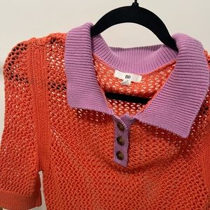 Knit collared shirt